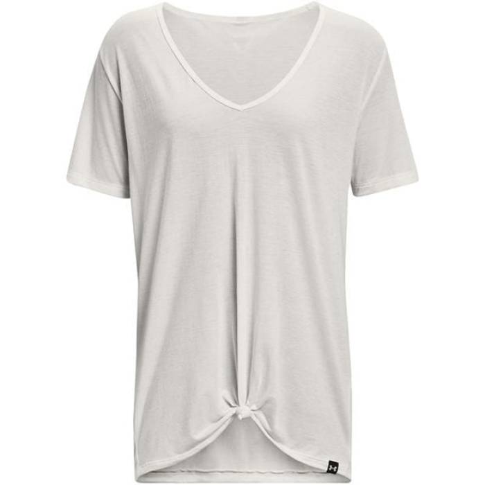 アンダーアーマー Under Armour 【 Deep V Short-Sleeve Performance Gym Top Women White 】 ディープ パフォーマンス レディース 白色 ホワイト