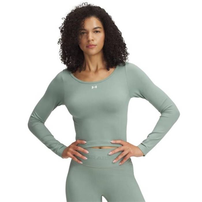 アンダーアーマー Under Armour 【 Vanish Seamless Long-Sleeve Performance Gym Top Women Silica 】 演奏 レディース