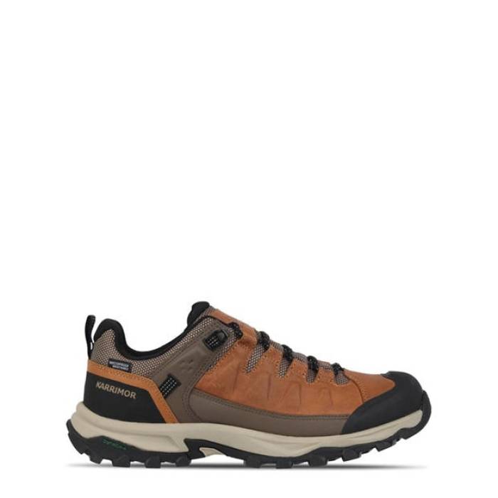 Karrimor 【 Logan Leather Waterproof Walking Shoe Mens Men Brown 】 なめし革 メンズ メンズ 赤銅色 赤銅色