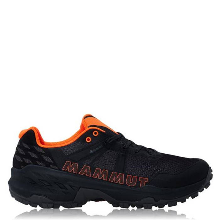 マムート Mammut 【 Sertig Ii Gtx Low Walking Shoes Men Black/Orange 】 シューズ 運動すること靴 メンズ 黒いこと 黒いこと orange 橙・オレンジ色