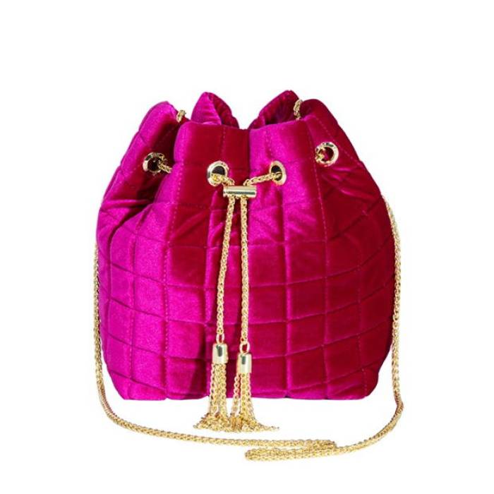 Biba 【 Archive Velvet Bag Women Pink 】 御徒面子 レディース pink サクラ色