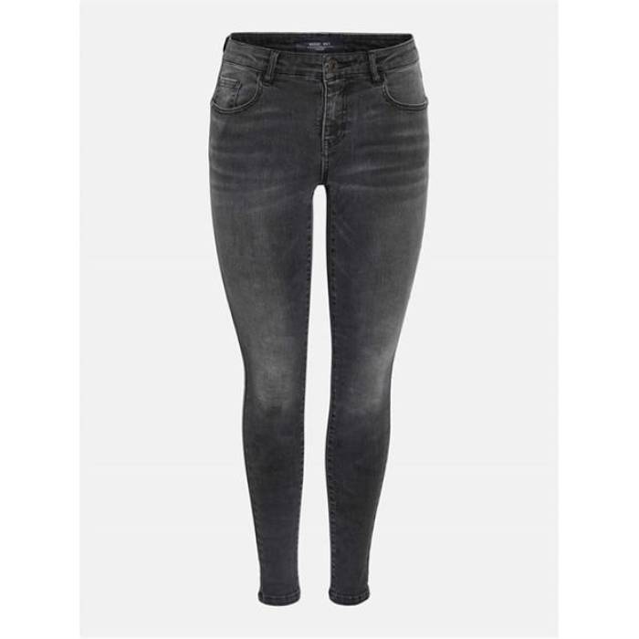ノイズィーメイ Noisy May 【 Shaper Skinny Jeans Women Dark Grey Denim 】 スキニー デニム レディース 薄墨色 薄墨色 ジーンズ