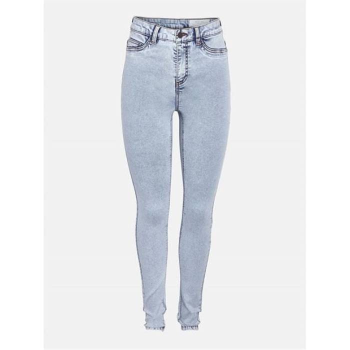 ノイズィーメイ Noisy May 【 Skinny Jeans Women Lt Blue Denim 】 スキニージーンズ レディース 青色 ブルー デニム｜スニケス