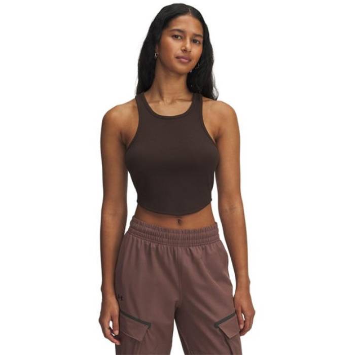 アンダーアーマー Under Armour 【 Rival Rib Vest Women Kona Brown 】 ライバル ベスト レディース 茶色 ブラウン