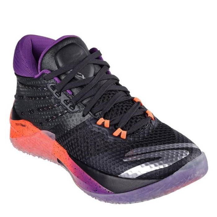 スケッチャーズ Skechers 【 Reign Basketball Trainers Mens Men Black/Pink 】 篭球 シューズ スニーカー メンズ メンズ 黒いこと 黒いこと pink サクラ色