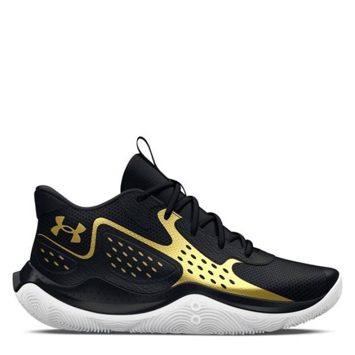 アンダーアーマー Under Armour 【 Armour Ua Jet \u002723 Basketball Shoes Unisex Men Black/Gold 】 籠球 シューズ 運動すること靴 メンズ 黒いこと 黒いこと ゴールド