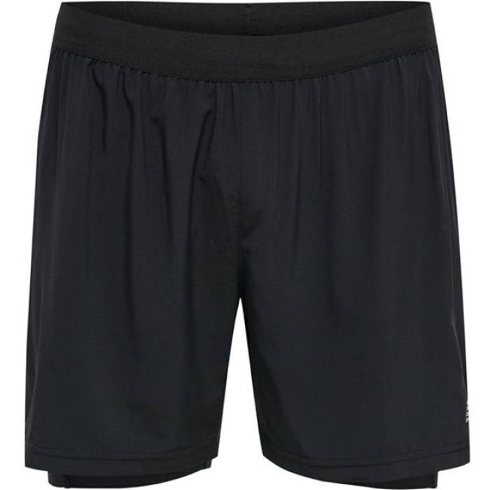 Newline 【 Core 2 In 1 Shorts Senior Men Black 】 中核グループ さる股引き 年がしら メンズ 黒いこと 黒いこと