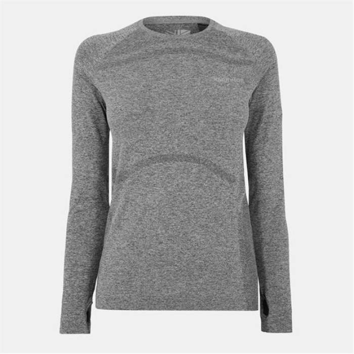 Karrimor 【 Xlite Womens Running Long Sleeve Top Women Grey Marl 】 レディース Sleeve スリーブ レディース 灰色 グレー