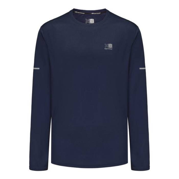 Karrimor 【 Long Sleeve Run T Shirt Mens Men Navy 】 Sleeve スリーブ ラン メンズ メンズ 紺色 ネイビー