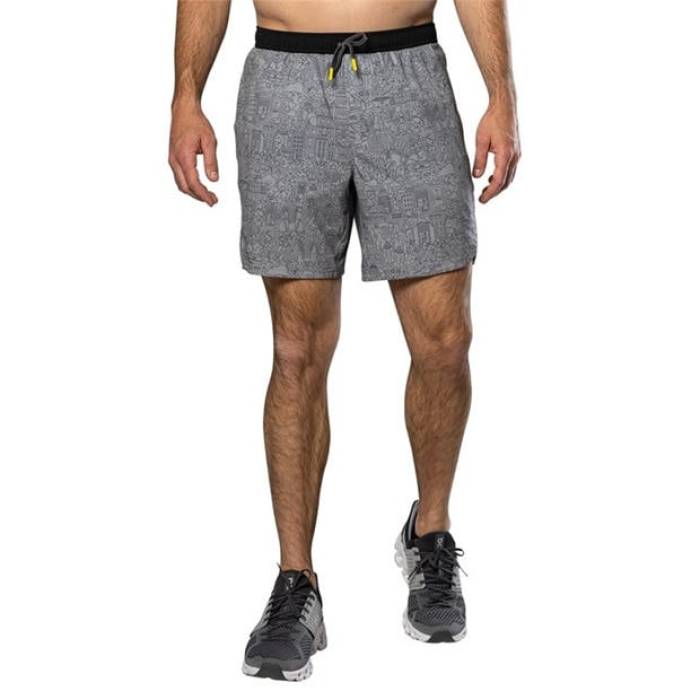 ネイサン Nathan 【 Performance Running Shorts Men Signature Grey 】 パフォーマンス ショーツ メンズ 灰色 グレー