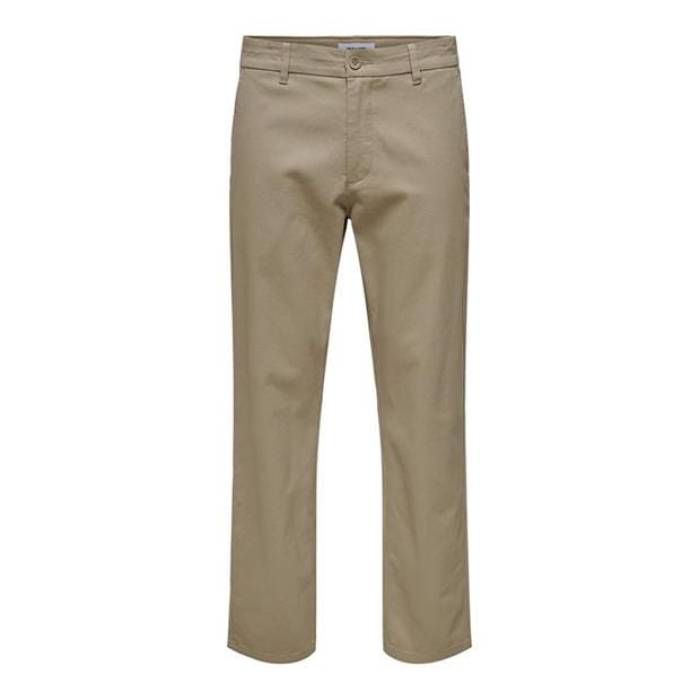オンリー Only 【 Straight Leg Trousers Men Chinchilla 】 メンズ