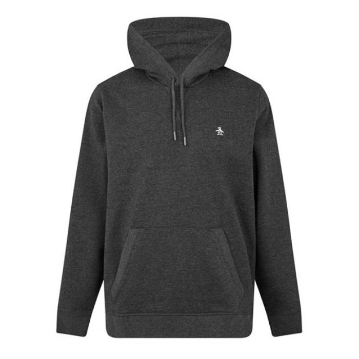 オリジナルペンギン Original Penguin 【 Logo Hoodie Men Dk Charc Hthr 】 ロゴ フーディー パーカー メンズ