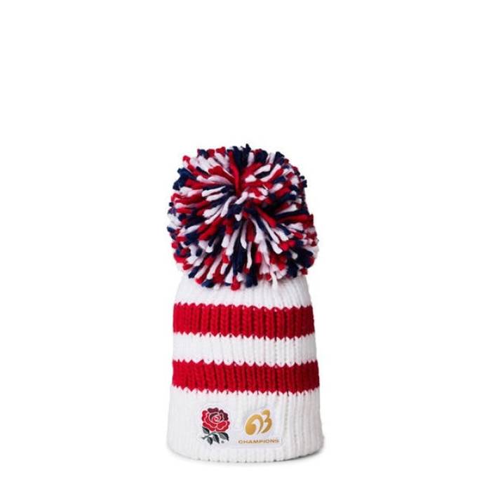Castore 【 Champion 2003 Bobble Beanie Adults Unisex White/Red 】 はやりっ子 旗がしら かぶり笠 ユニ一発やる 白いこと 白いこと Red 赤・赤いこと