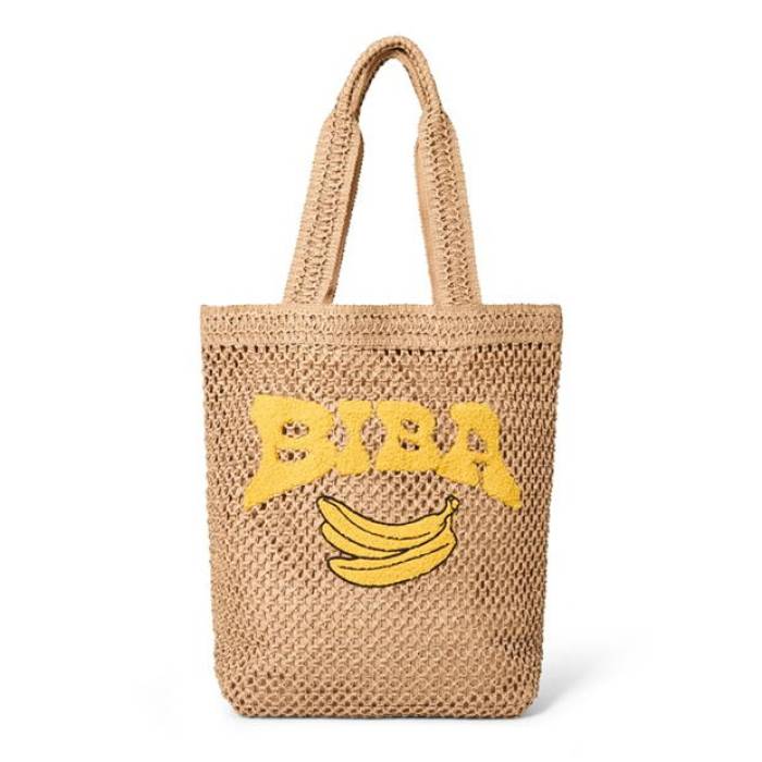 Biba 【 Women's Logo Tote Bag Women Natural 】 レディース ロゴ バッグ レディース ナチュラル