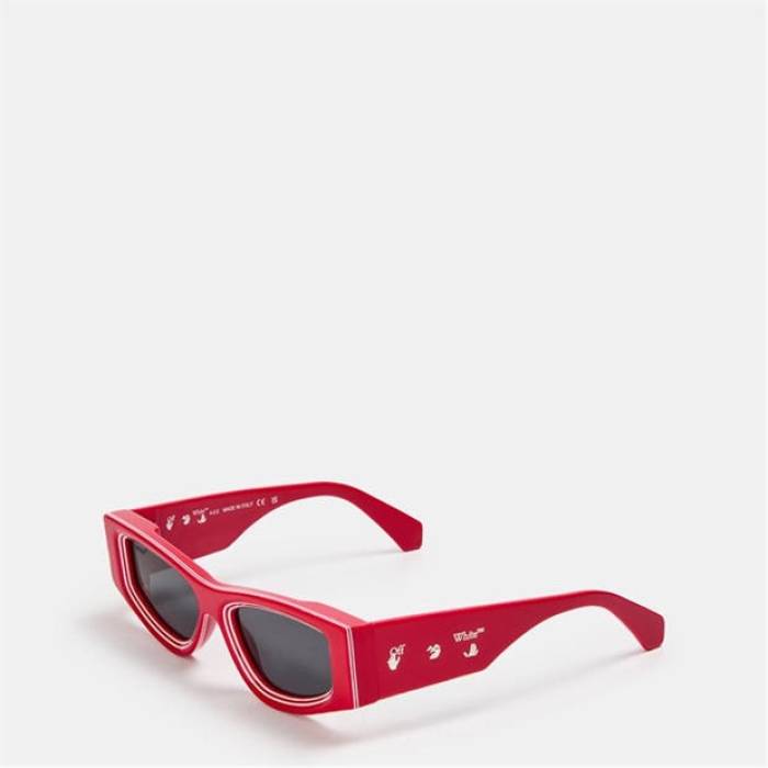 Off White 【 Unisex Andy Square Sunglasses Unisex Red 】 サングラス ユニセックス Red 赤・レッド