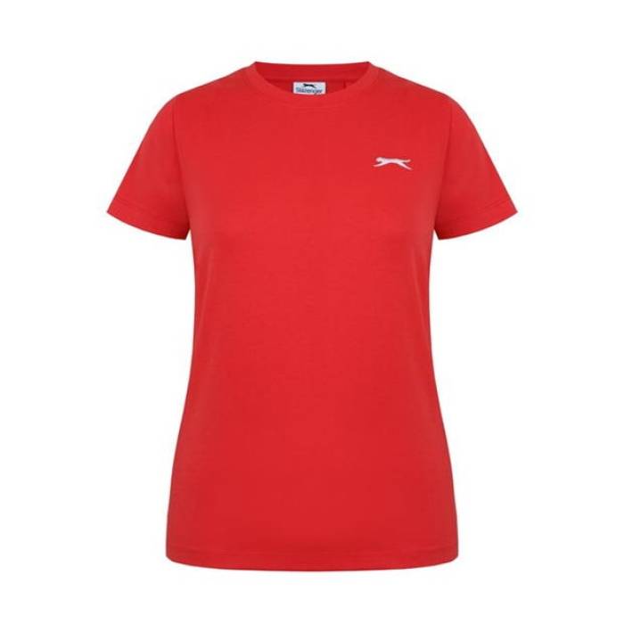 Slazenger 【 Neck Tee Womens Women Red 】 プルオーバー レディース レディース Red 赤・赤いこと