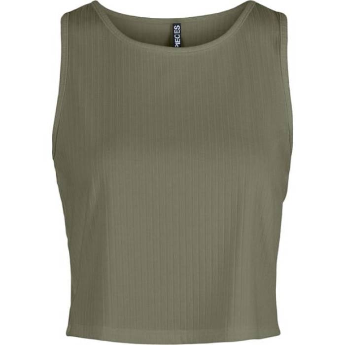 ピーシーズ Pieces 【 Women\u0027s Crop Tops Women Deep Green 】 レディース Crop クロップ レディース ディープ green 緑・緑であること