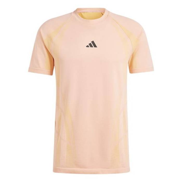 アディダス Adidas 【 Seamless Tennis Tee Pro Men Semi Pink Spark 】 庭球 プルオーバー 労働者階級 メンズ pink サクラ色