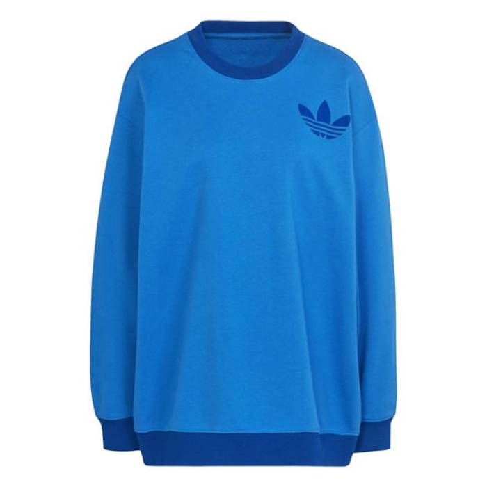 アディダス Adidas Originals 【 Originals Sweatshirt Womens Women Blue 】 オリジナルス 汗水 調教師 レディース レディース 青碧 青碧
