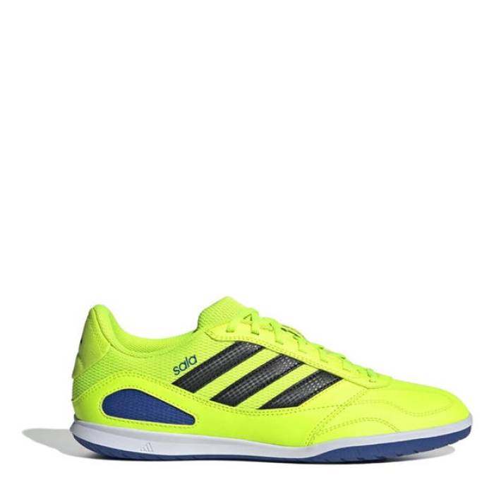 アディダス Adidas 【 Super Sala Indoor Court Football Boots Men Lemon/Blue 】 厚地の外套 蹴球 ブーツ メンズ 青み 青色