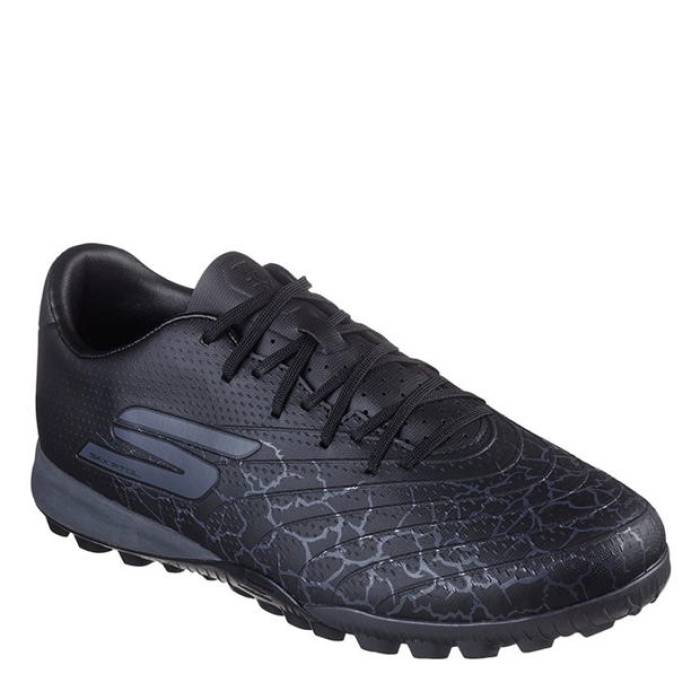 スケッチャーズ Skechers 【 Skx 1 Astro Turf Football Boots Men Black/Silver 】 芝生 蹴球 ブーツ メンズ 黒いこと 黒いこと Silver しろがね色・しろがね色 シューズ・スパイク-スポーツ・アウトドア