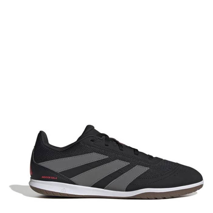 アディダス Adidas 【 Predator League Indoor Football Boots Men Black/Grey 】 プレデター 蹴球 ブーツ メンズ 黒いこと 黒いこと 薄墨色 薄墨色