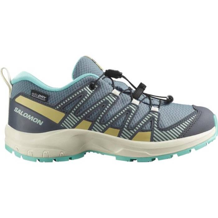 サロモン Salomon 【 Xa Pro V8 Waterproof Trail Running Shoe Juniors Kids Trooper 】 労働者階級 お坊っちゃん キッズ