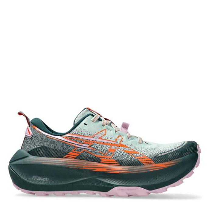 アシックス Asics 【 Trabuco Max 4 Trail Running Shoes Womens Women Moss/Orange 】 マックス シューズ 運動すること靴 レディース レディース orange 橙・オレンジ色