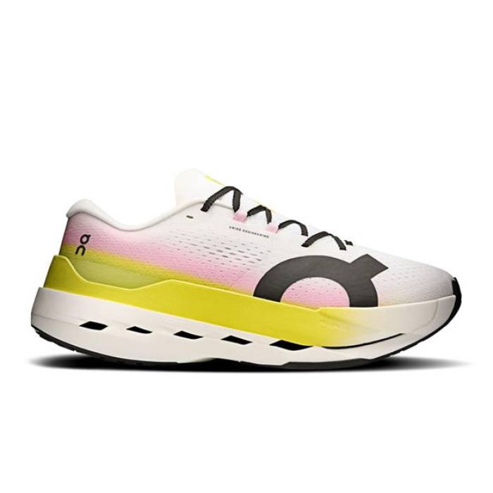オン On 【 Cloudboom Max Running Shoes Mens Men White/Lime 】 マックス シューズ 運動すること靴 メンズ メンズ 白いこと 白いこと 菩提樹