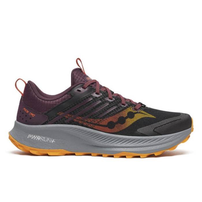 サッカニー Saucony 【 Trail Running Shoes Men Black Autumn 】 シューズ 運動すること靴 メンズ 黒いこと 黒いこと 秋季