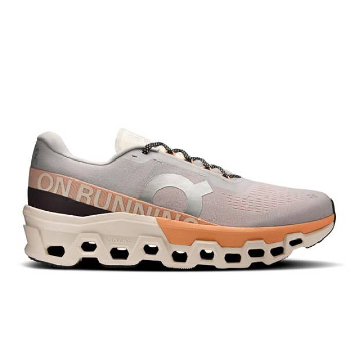 オン On 【 Cloudmster 2 Running Shoes Mens Men Grey/Orange 】 シューズ 運動すること靴 メンズ メンズ 薄墨色 薄墨色 orange 橙・オレンジ色