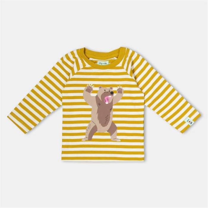 Lilly And Sid 【 Regular Fit T-Shirt Kids Yellow 】 プルオーバー 御坊っちゃん キッズ yellow 黄味がかった・黄色