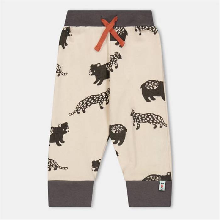 Lilly And Sid 【 Leopard Closed Hem Fleece Jogger Kids White 】 ヒョウ柄 レオパード フリース ジョガーパンツ ジュニア キッズ 白色 ホワイト