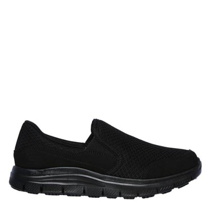 スケッチャーズ Skechers 【 Work Relaxed Fit Cozard Ladies Shoes Women Black 】 シューズ 運動靴 レディース 黒色 ブラック｜スニケス