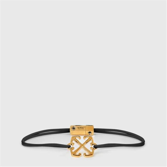 Off White 【 Women's Chain Bracelet Women Black/Gold 】 レディース ブレスレット レディース 黒色 ブラック ゴールド