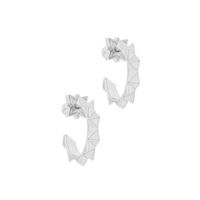 All We Are 【 Women's Hoop Earrings Women Slvr T/P Mtl 】 レディース フープ イヤリング レディース