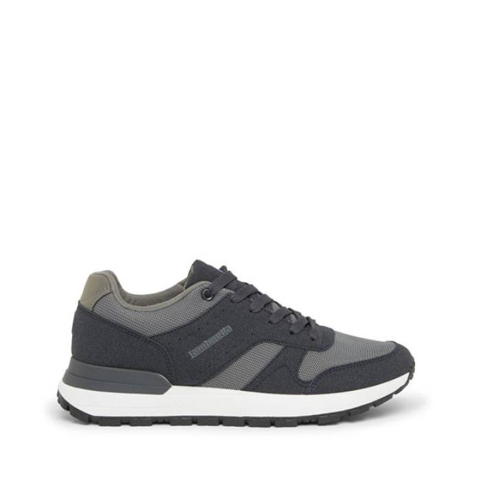 ランブレッタ Lambretta 【 Echo Court Trainers Men Navy/Grey 】 厚地の外套 シューズ スニーカー メンズ 紺色 米国海軍 薄墨色 薄墨色