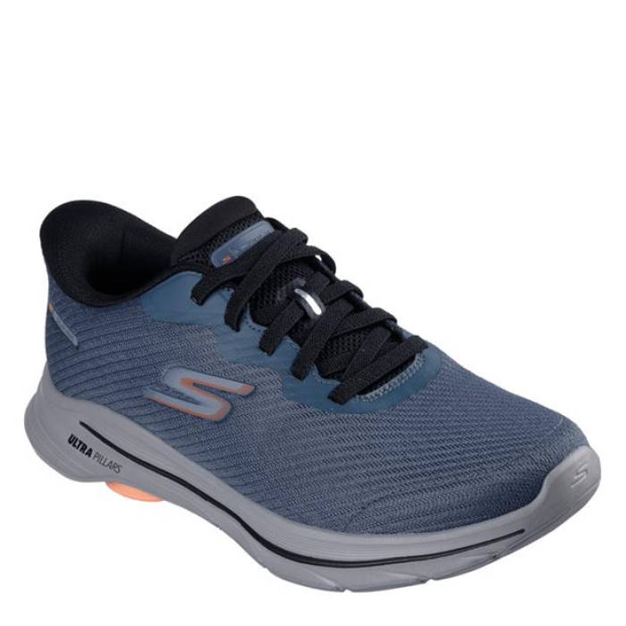 スケッチャーズ Skechers 【 Slip On Trainers Men Slate Textile 】 シューズ スニーカー メンズ｜スニケス