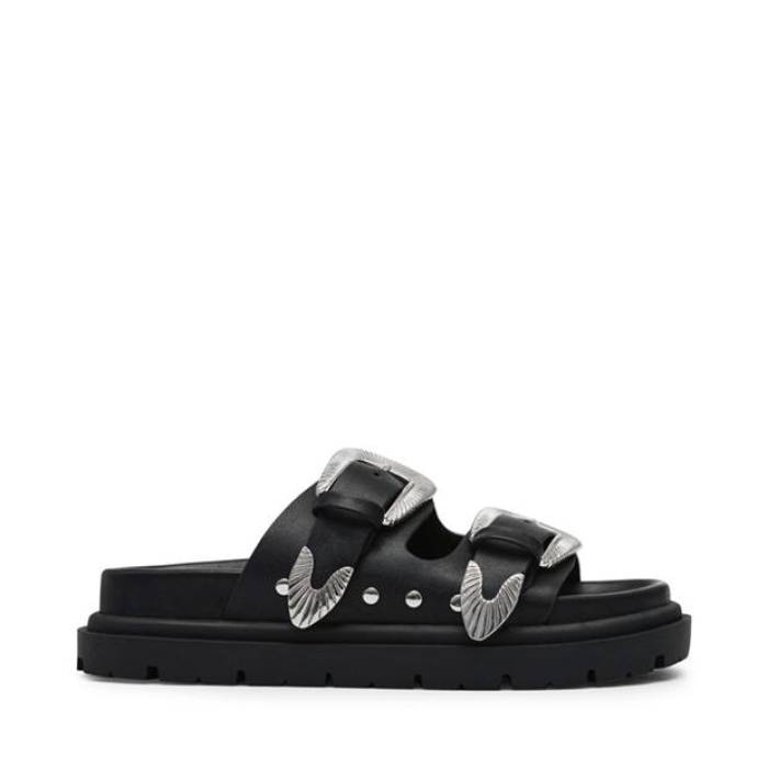 スティーブマデン Steve Madden 【 Women's Outcast Flatform Sandals Women Black 】 レディース サンダル レディース 黒色 ブラック
