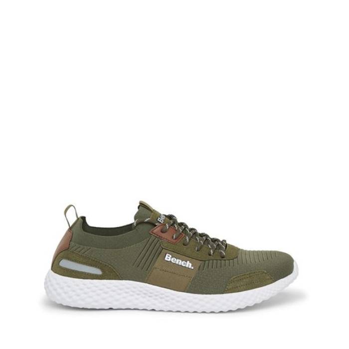 長椅子 Bench 【 Cravenwood Low-Top Trainers Men Khaki 】 シューズ スニーカー メンズ カーキ
