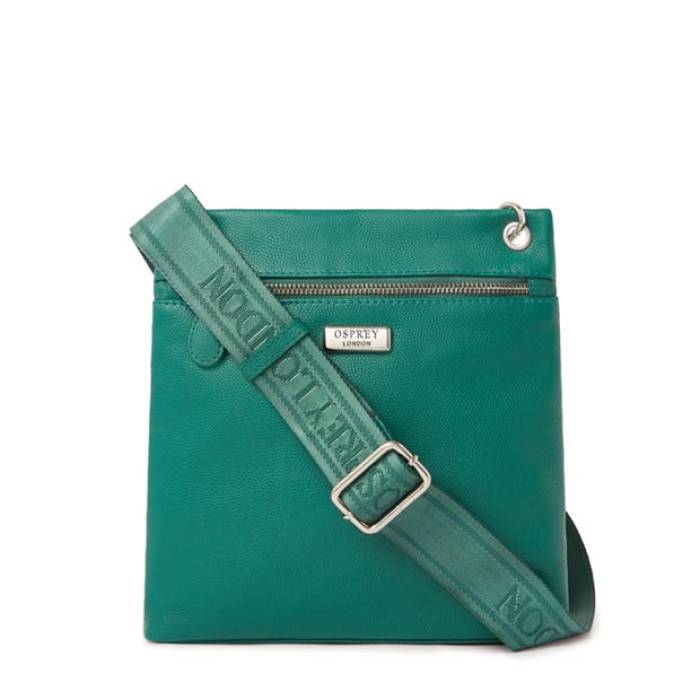 Osprey London 【 Miami Leather Crossbody Bag Women Green 】 マイアミ なめし革 御徒面子 レディース green 緑・緑であること