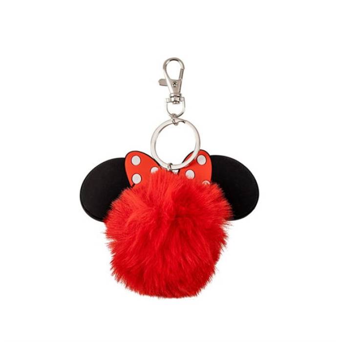 Minnie Mouse 【 Mini Pom Keyring Women Red 】 レディース Red 赤・レッド