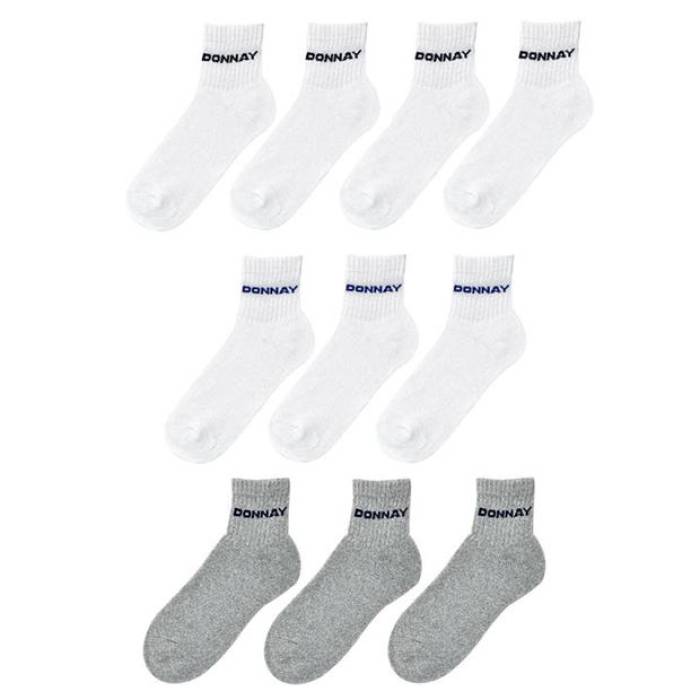 Donnay 【 10 Pack Quarter Socks Childrens Kids White 】 ソックス・靴下 ジュニア キッズ 白色 ホワイト