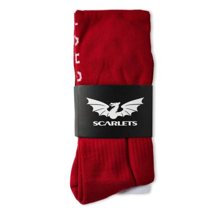 Castore 【 Scarlets Rugby Socks Mens Men Red 】 ラガー 靴下・ソックス メンズ メンズ Red 赤・赤いこと