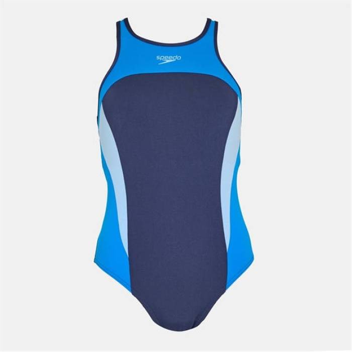 機敏さ Speedo 【 Cross One Piece Swimsuit Women Lagoon Blue 】 水泳着 レディース 青碧 青碧