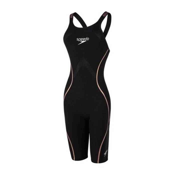 スピード Speedo 【 Fastskin Intent Closed Back Boyleg Swimsuit Women Black/Gold 】 水着 レディース 黒色 ブラック ゴールド|スニケス