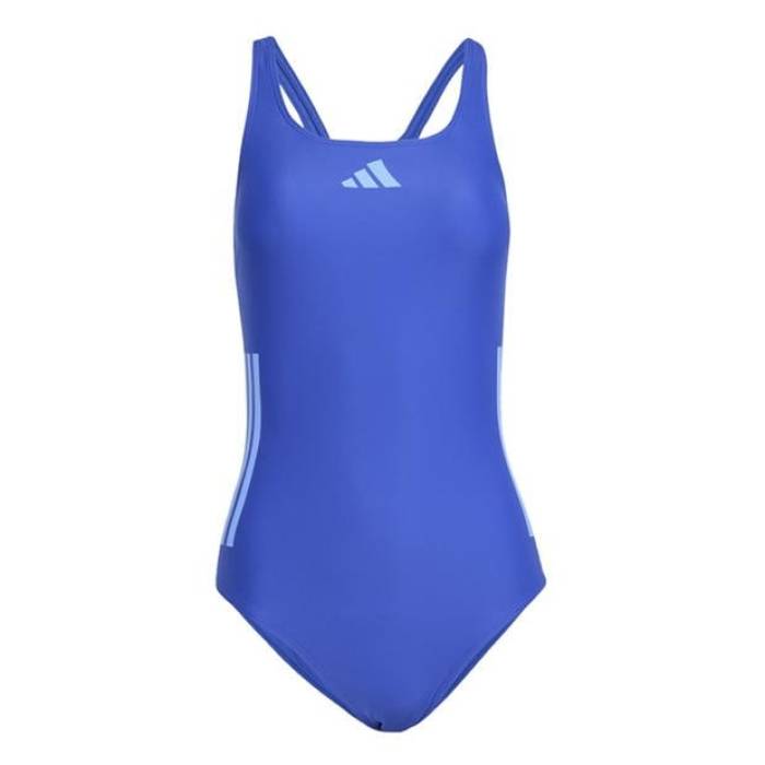 アディダス Adidas 【 Classic 3-Stripes Swimsuit Womens Women Lucid Blue 】 古典派音楽 水泳着 レディース レディース 青碧 青碧