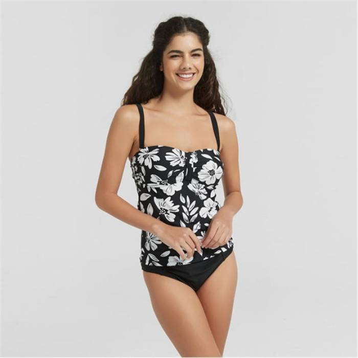Be You 【 Bandeau Tankini Women Floral Mono 】 レディース