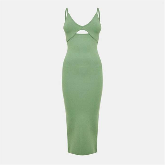 手玉 濾過性病原体 Jack Wills 【 Cut Out Midi Dress Women Eucalyptus 】 御召しもの レディース