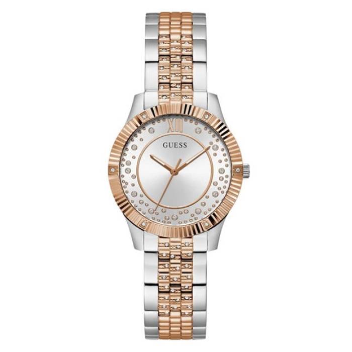 ゲス Guess 【 Starstruck Watch Women Silver/Rose Gold 】 Watch ウォッチ・時計 レディース Silver 銀色・シルバー Rose ローズ ゴールド｜スニケス 38,285円